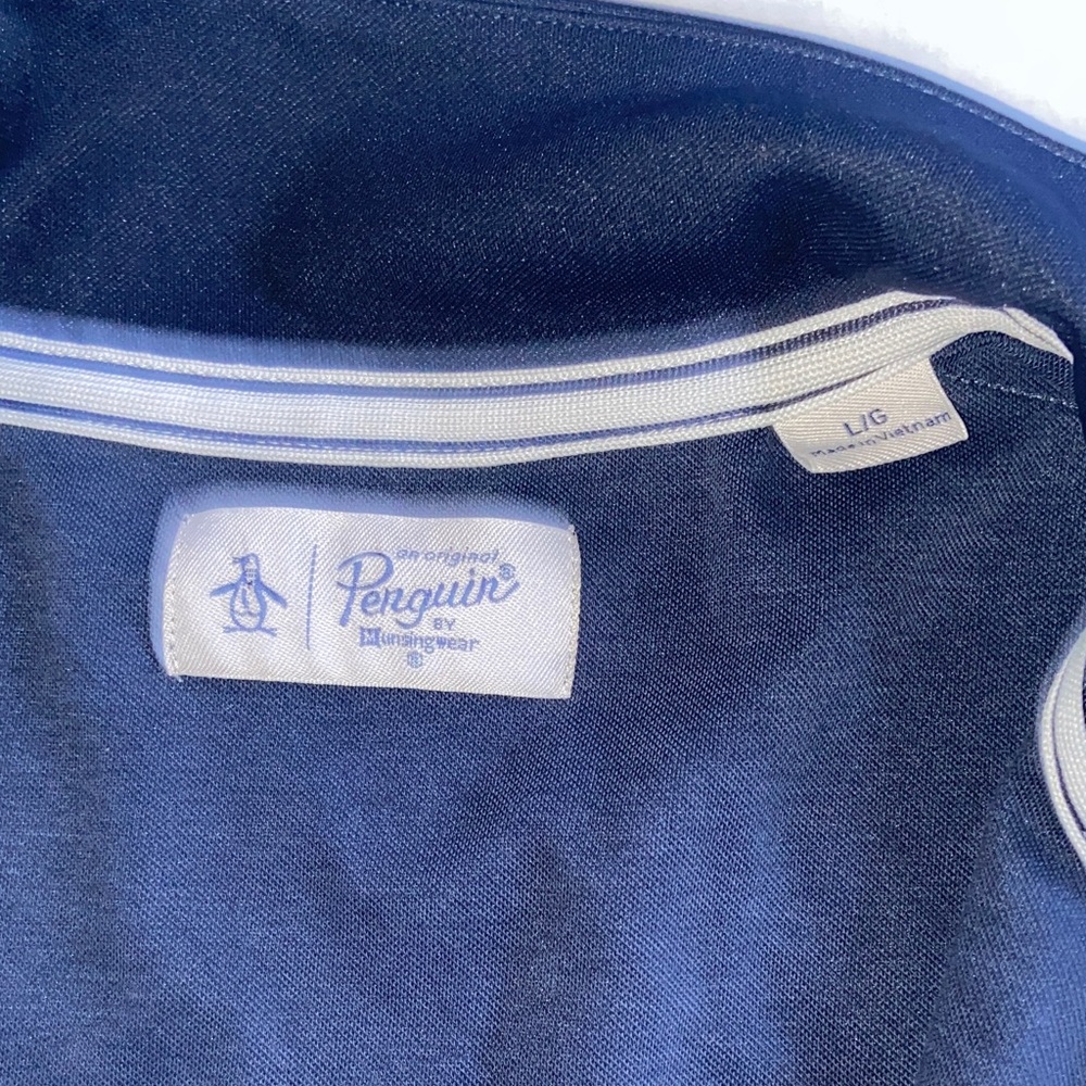 Original Penguin Navy Jacket with White Accents - Picture 2 of 3